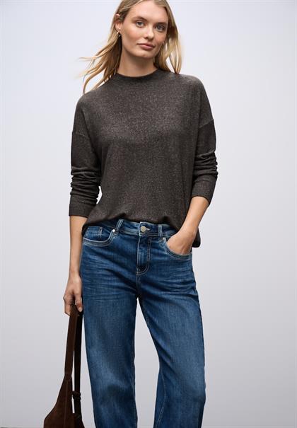 Softes Turtleneck Shirt rustic brown mel.