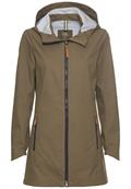 Softshell Jacke aus recyceltem Polyester dark khaki