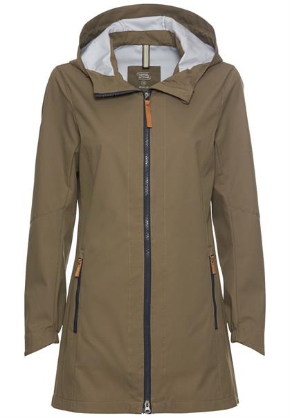 Softshell Jacke aus recyceltem Polyester dark khaki