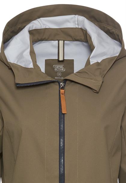 Softshell Jacke aus recyceltem Polyester dark khaki