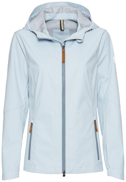 Softshell Jacke aus recyceltem Polyester light blue