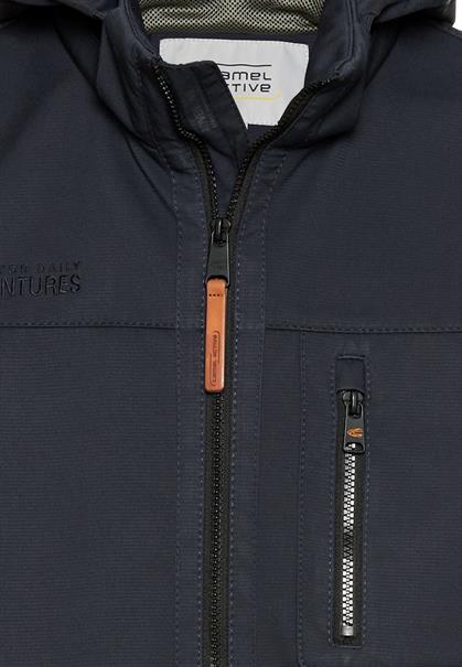 Softshell Jacke mit abnehmbarer Kapuze dark navy