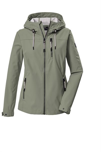 Softshell Jacke mit Kapuze 00704 seagrass