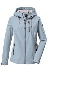 Softshell Jacke mit Kapuze 00802 blau