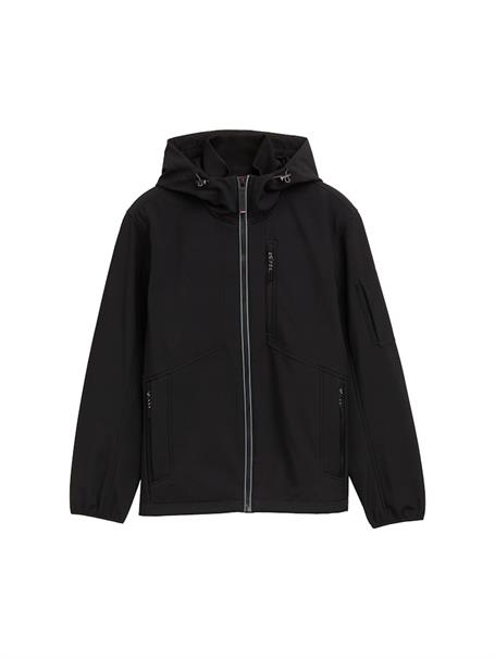 Softshell Jacke mit Kapuze black