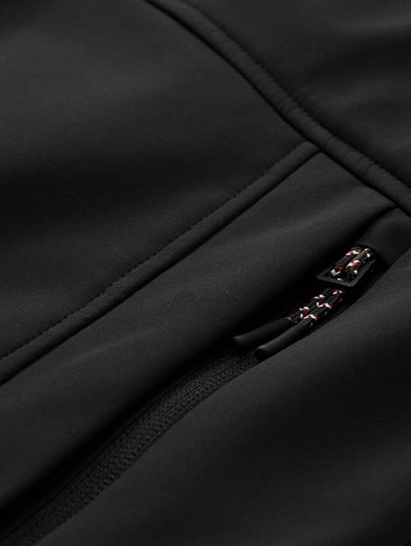 Softshell Jacke mit Kapuze black