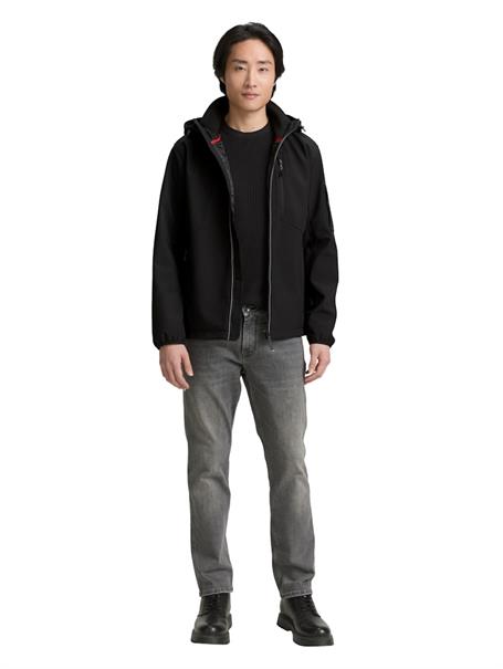 Softshell Jacke mit Kapuze black