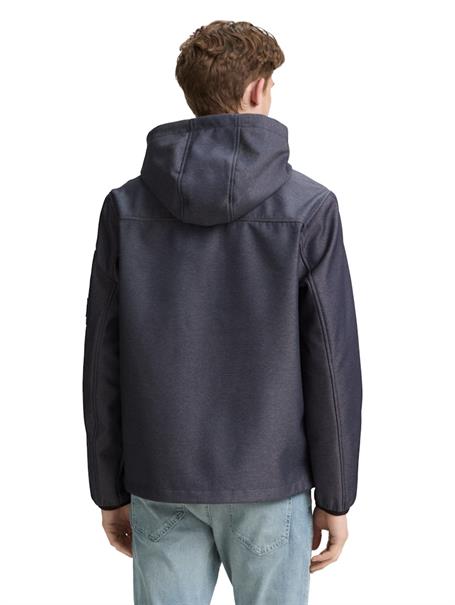 Softshell Jacke mit Kapuze blue softshell melange