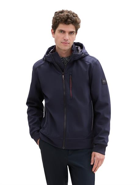 Softshell Jacke mit Kapuze sky captain blue