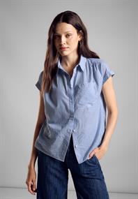Sommer Bluse mit Streifen original blue