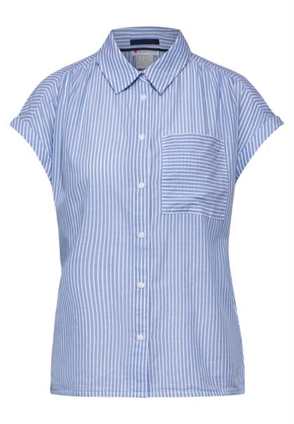 Sommer Bluse mit Streifen original blue