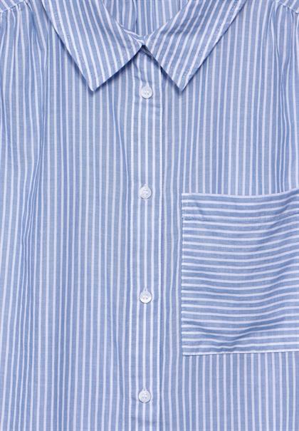 Sommer Bluse mit Streifen original blue