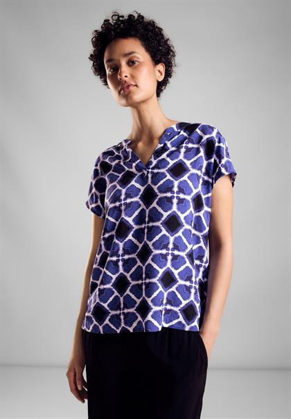 Sommer Blusenshirt violet blue