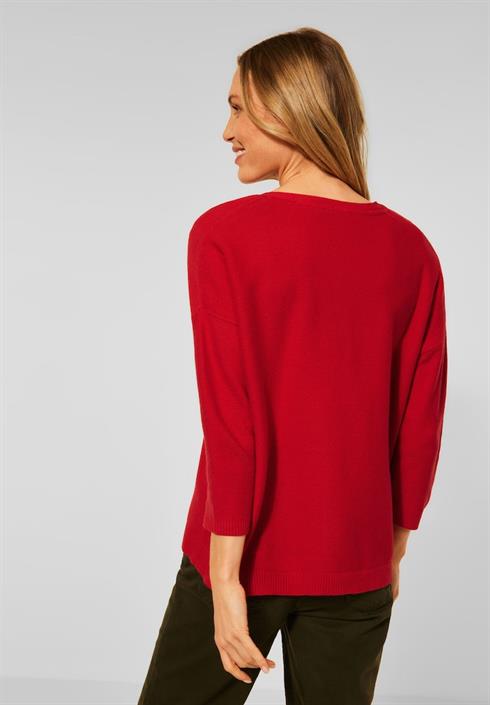 sommer-cardigan-vibrant-red