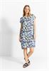 Sommer Print Kleid vanilla white