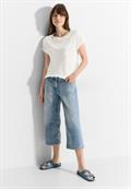 Sommer T-Shirt vanilla white