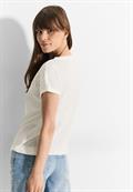 Sommer T-Shirt vanilla white
