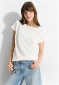 Sommer T-Shirt vanilla white