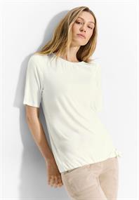 Sommer T-Shirt vanilla white