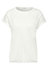 Sommer T-Shirt vanilla white