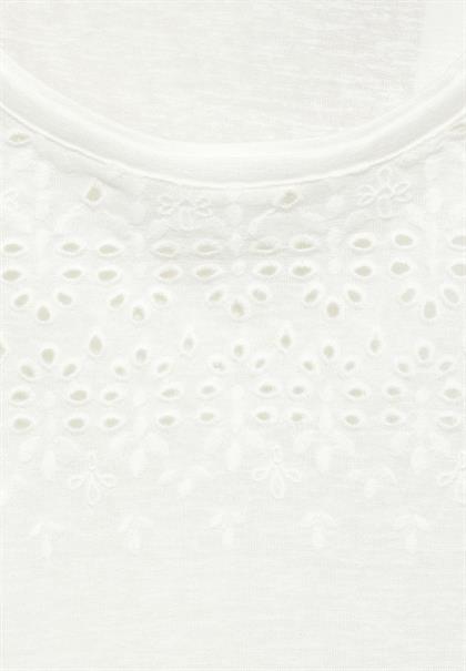 Sommer T-Shirt vanilla white