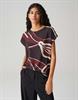 Sopika print midnight brown