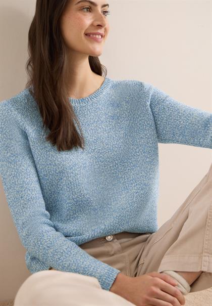 Space Dye Pullover cloud blue