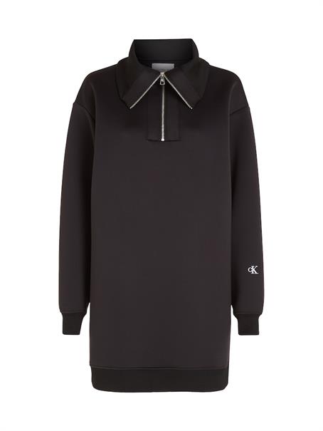 SPACER ZIP LOOSE DRESS ck black