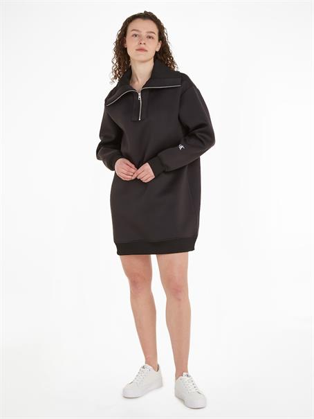 SPACER ZIP LOOSE DRESS ck black