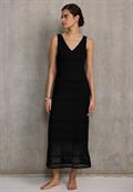 Spitzenkleid black
