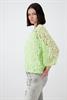 Spitzenshirt mit U Boot Ausschnitt pastell green