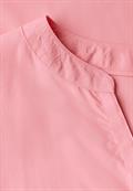 Split Neck Bluse in Unifarbe blush peach
