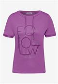 Sportives Shirt mit Wording iced violet