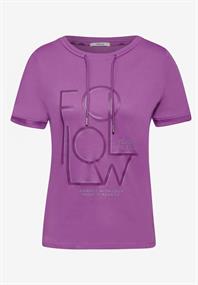 Sportives Shirt mit Wording iced violet