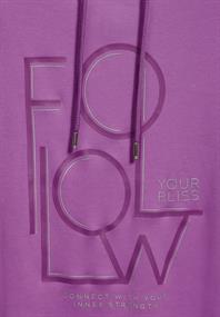 Sportives Shirt mit Wording iced violet