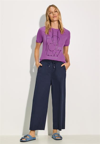 Sportives Shirt mit Wording iced violet