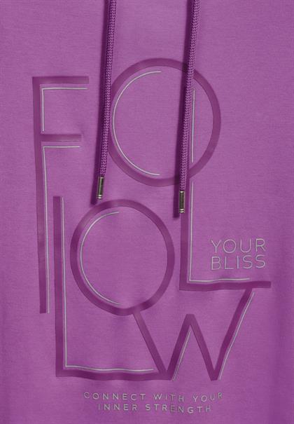 Sportives Shirt mit Wording iced violet