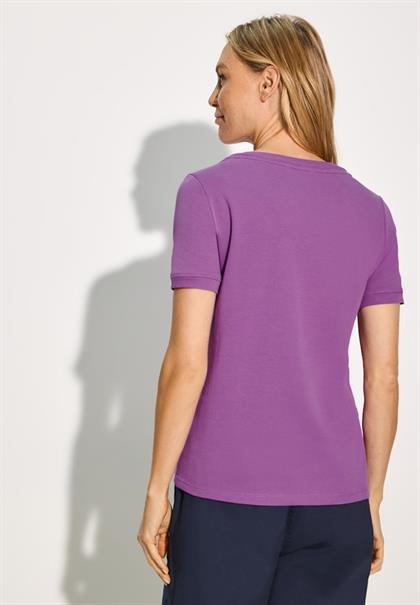 Sportives Shirt mit Wording iced violet