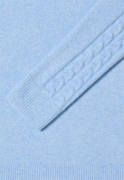sporty light blue melange