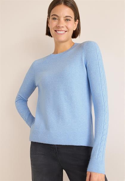 sporty light blue melange