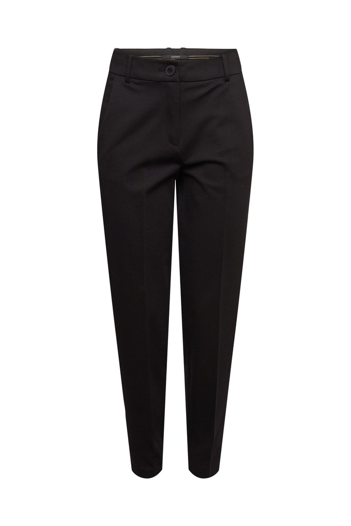 Esprit Damen Jeans SPORTY PUNTO Mix & Match Tapered Pants black bequem  online kaufen bei