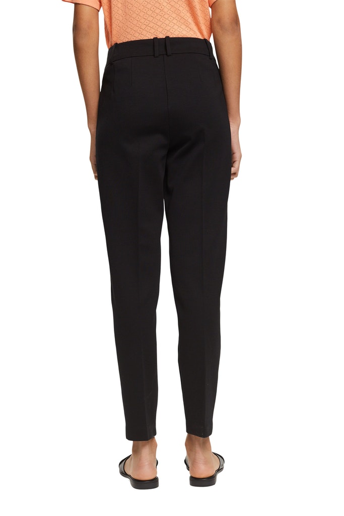 sporty-punto-mix-match-tapered-pants-black