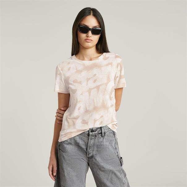 Sprayed letters r t wmn liquid pink sprayed letters