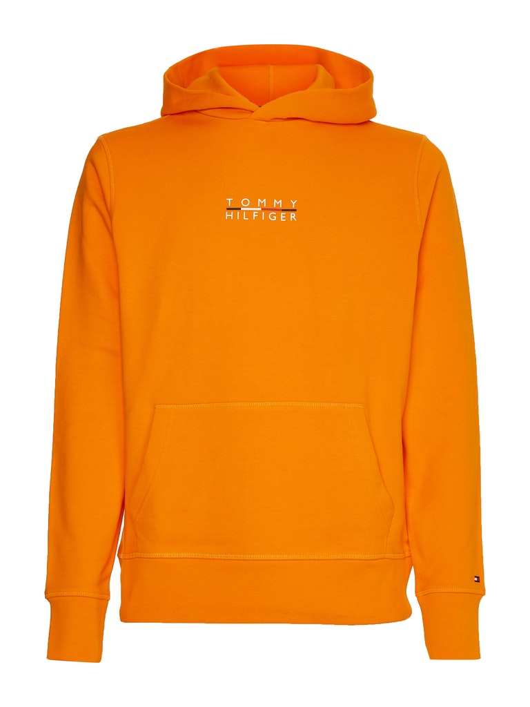 Tommy Hilfiger Herren Pullover Mw0mw24150 Hawaiian Orange - hoodie