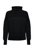 Stehkragen-Pullover aus Organic Cotton black