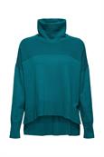 Stehkragen-Pullover aus Organic Cotton emerald green