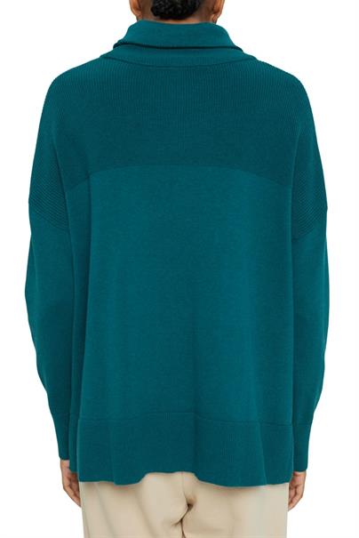 Stehkragen-Pullover aus Organic Cotton emerald green