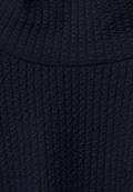 Stehkragenshirt mit Struktur deep blue