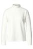 Stehkragenshirt mit Struktur off white