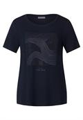 Steinchen Print Shirt deep blue